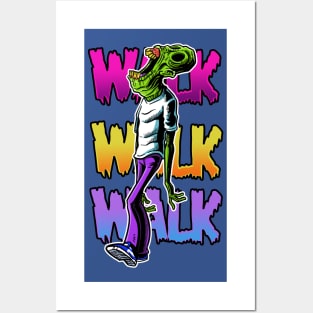 walk zombie walk Posters and Art